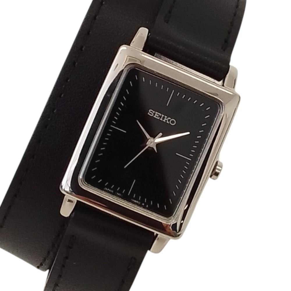SEIKO x AP STUDIO HIROB Double-Band Quartz Watch 1N01-HAN0 Black Dial Women's